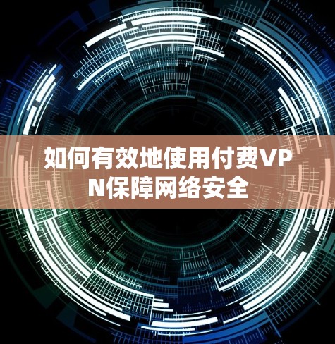 如何有效地使用付费VPN保障网络安全 如何有效地使用付费VPN保障网络安全